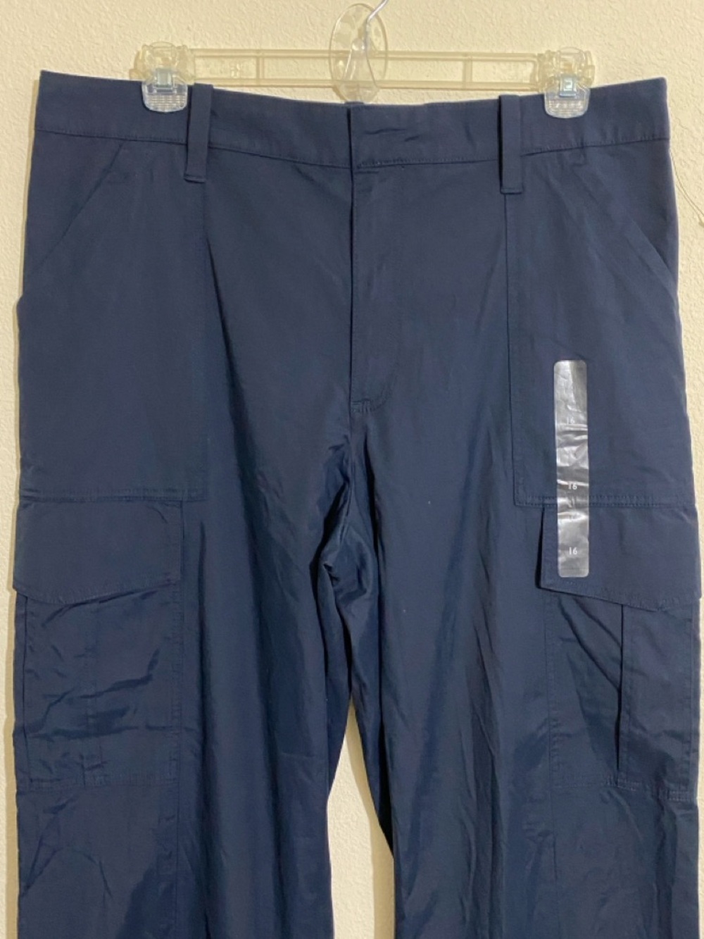 NWOT TOMMY HILFIGER Light Weight Wide Leg Cargo Pants Women's Size 16